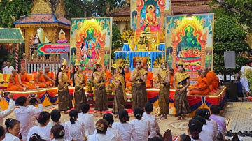 Chùa sanvor ô môn TP cần thơ Mừng đại lễ Phật đản 2025 theo nghi thức Khmer