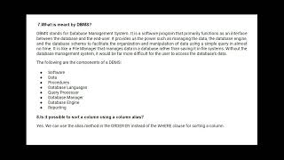 SQL Interview Questions and Answers Part 3
