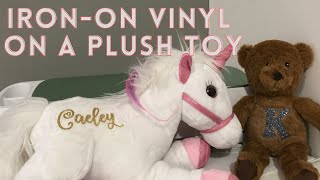 Iron-On Vinyl to a Plush Toy
