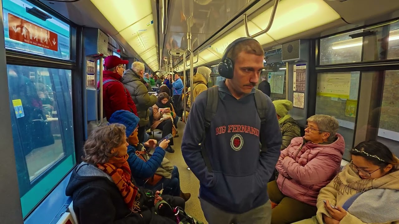 Paris Metro Bercy station to Malakoff. Line 6 green to Line 13 blue.