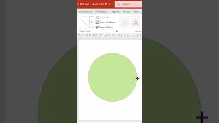 How to Draw Circle in Power Point with locked Aspect Ratio #powerpointtutorial #design #circle