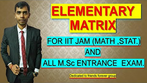 Elementary matrix