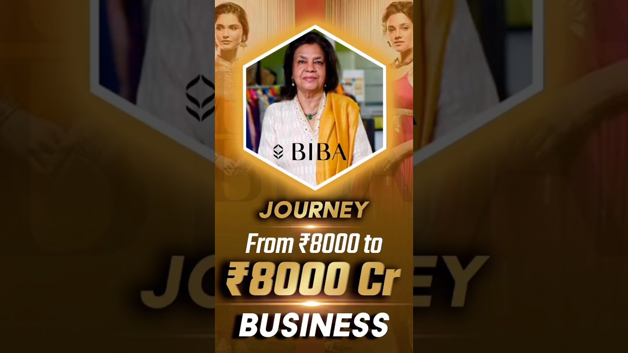Journey of Meena Bindra, Founder of BIBA, from Rs 8000 to Rs 8000cr business. #drvivekbindra #shorts