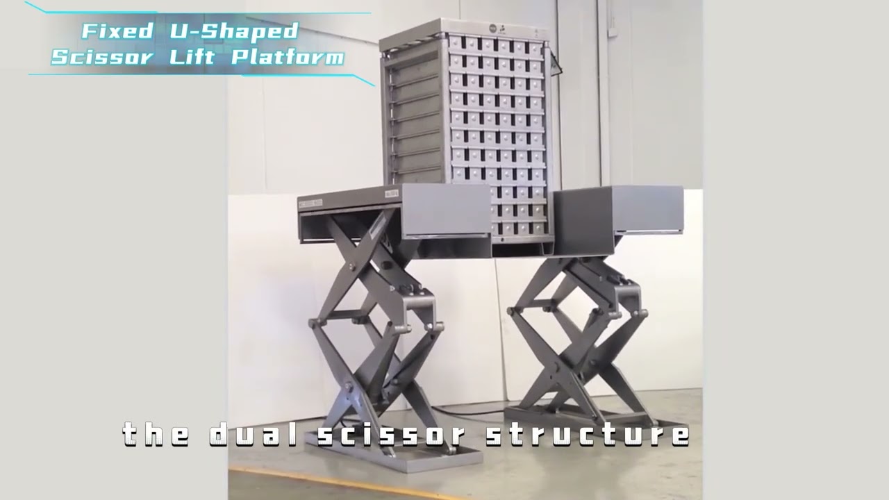 Fixed U Shaped Scissor Lift Platform