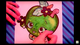 Shopkins Apple Blossom Coloring Book Pages Fun With Colorcraze!