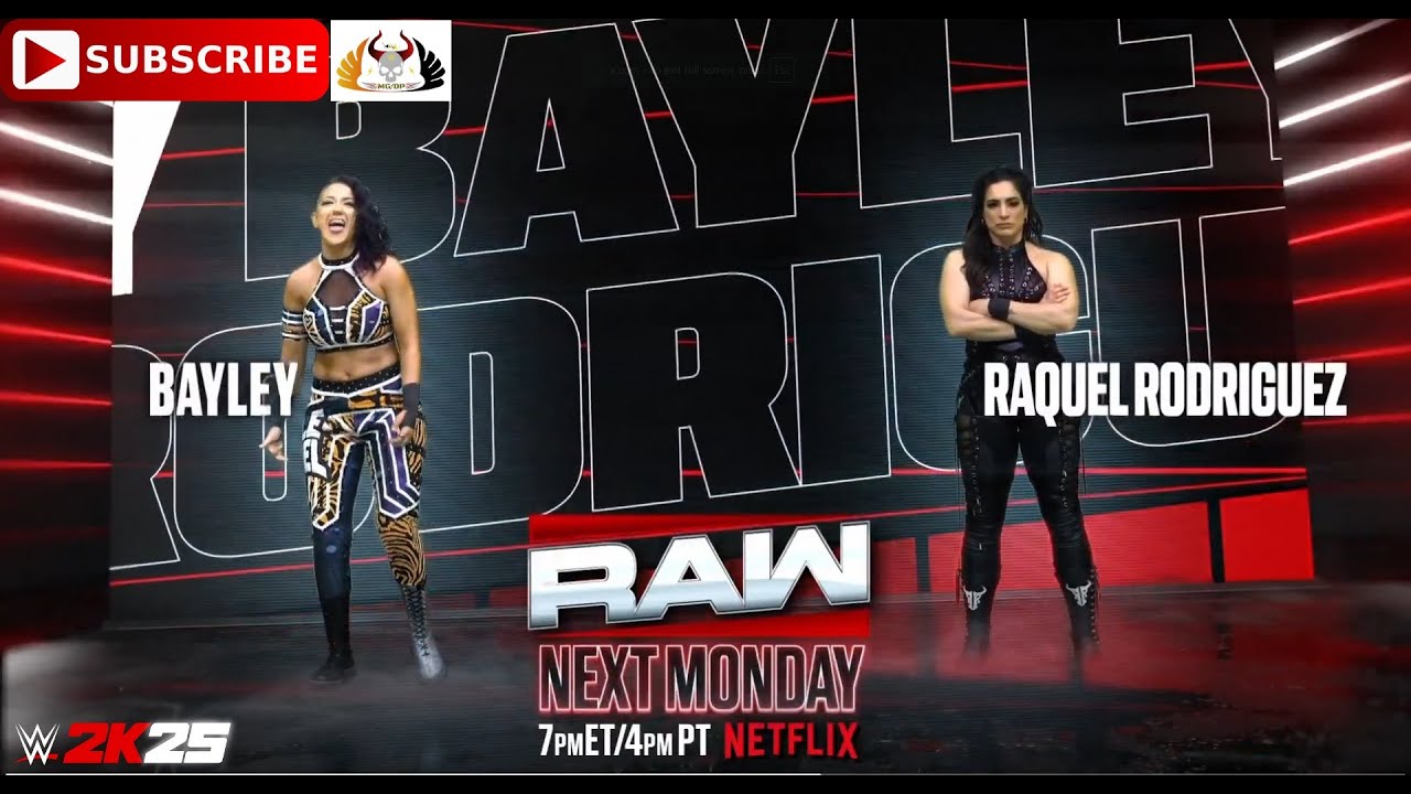 WWE Raw On Netflix 2025 Bayley vs. Raquel Rodriguez (WWE