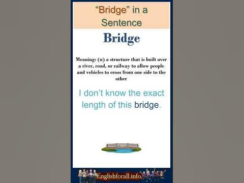 Bridge meaning Bridge in a Sentence Most common words in English 