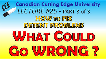 Part 3 pf 3 - How to Fix Detent Issues: WHAT COULD GO WRONG?