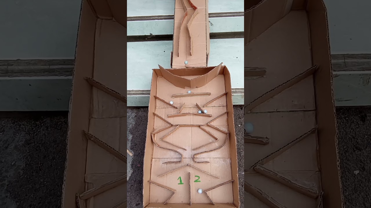 Very satisfying Reverse video of running a marble on a track 92