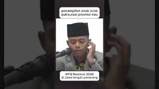 Child Quran reciter from Riau at the National MTQ in Semarang #nationalmtq #internationalqari #re...