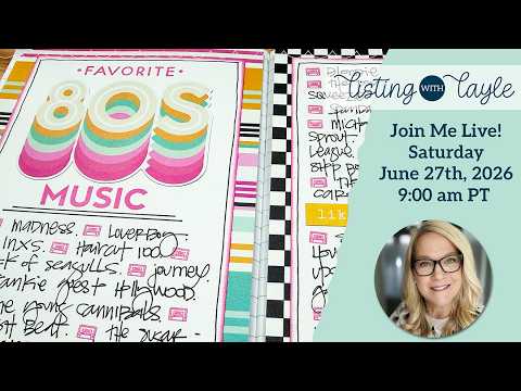 List With Me... LIVE, Creative Listing Traveler's Notebook Style 6.27.26