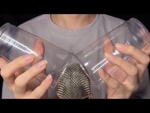 ASMR ぺたぺたコツコツ😌プラスチックコップの音 tapping touching