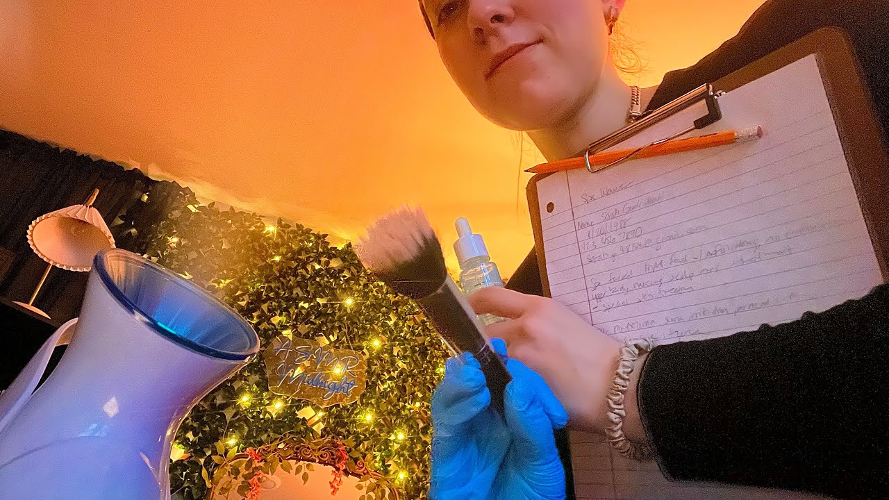 ASMR Spa | Steam, Brushing, Scalp Massage, Rummaging, Writing, Soft Spoken