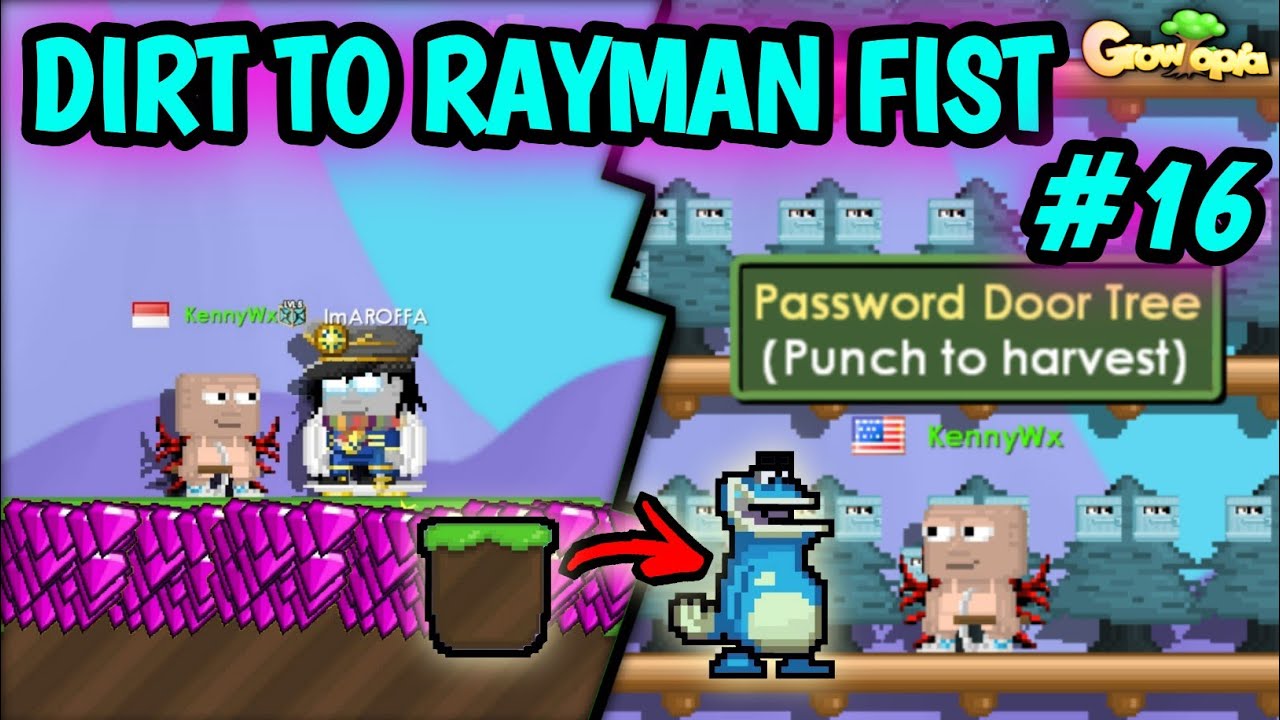 SELL ALL MY GEMS & MY PASSWORD DOOR PROJECT IS DONE🤑 | #16 Dirt to Rayman Fist | Growtopia