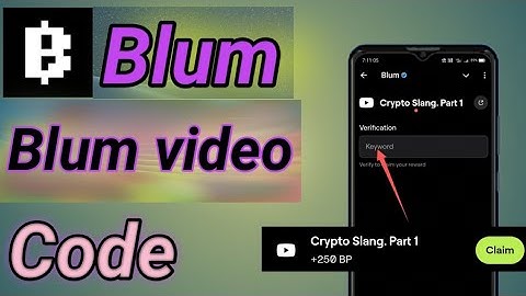 Crypto Slang. Part 1 Blum Video Code | Blum Today Verification Keyword Crypto Slang. Part 1#crypto