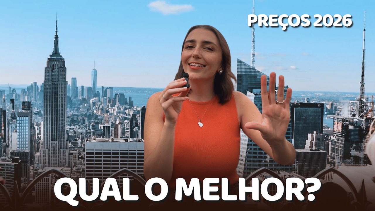 Como são os 5 OBSERVATÓRIOS de NOVA YORK e qual visitar na sua viagem!