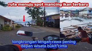 route to the newest fish fishing spot - hangout in the middle of Rawa Pening
