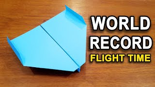 How to make a paper airplane world record flight time / Super easy paper airplane / Easy paper toys