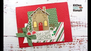 Stampin' Up! Sweet Gingerbread Christmas Card Stamp a Stack Video 1 of 3 Kitchen Table Stamper