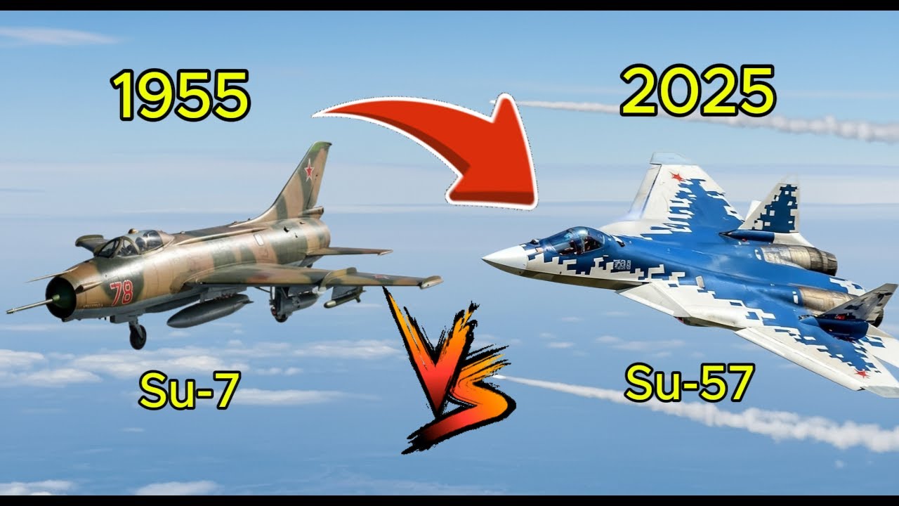 Evolution of Sukhoi Jet Fighters (1955-2025) | From Su-7 to Su-57