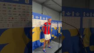 Abrazo entre Vinicius y Haaland tras victoria de Noruega sobre Brasil 🫂 🤝🏻 #shorts | ESPN Deportes
