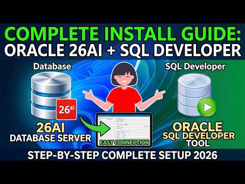 How to Install Oracle 26AI and SQL Developer on Windows 10/11 [ 2026 Update ] Oracle SQL Programming