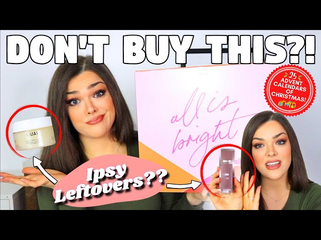 Why You Should NOT BUY THIS!? Ipsy Advent Calendar Unboxing (25 Calendars  of Christmas #5) - YouTube