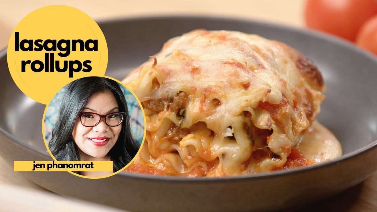 Cheesy Sausage & Spinach Lasagna Rollups