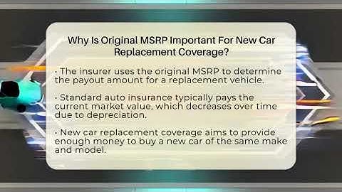 Why Is Original MSRP Important For New Car Replacement Coverage? - Auto Coverage Explained