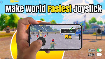Joystick Fast Movement In PubgMobile & Bgmi 🔥 All 2025 joystick settings & sensitivity ✅ +code