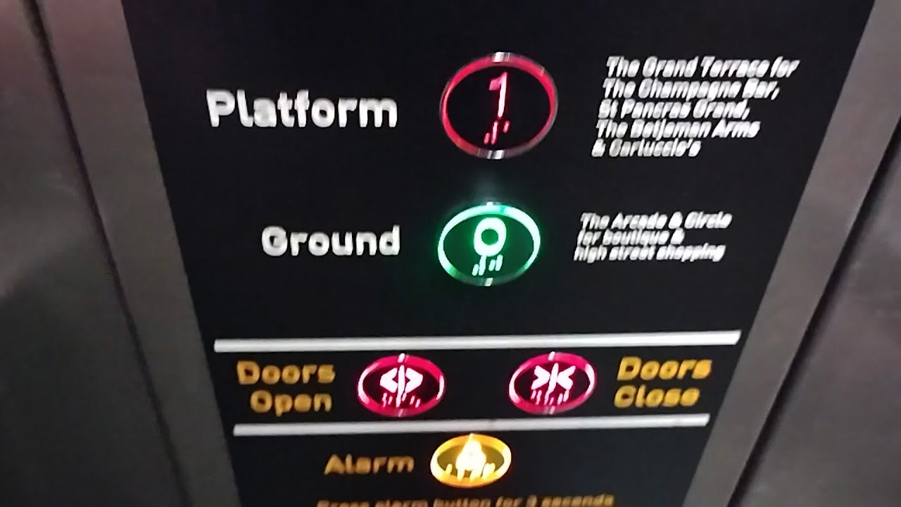 Modernised Fujitec Lift at London ST Pancras