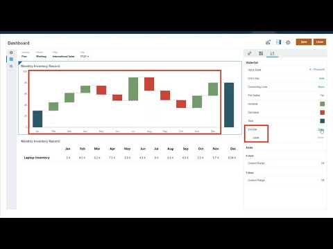Creating Waterfall Charts in Dashboards 2.0
