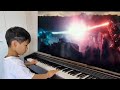 GODZILLA's THEME easy piano 6year old