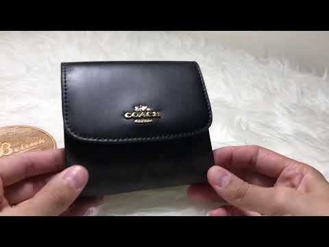 coach black and brown wallet