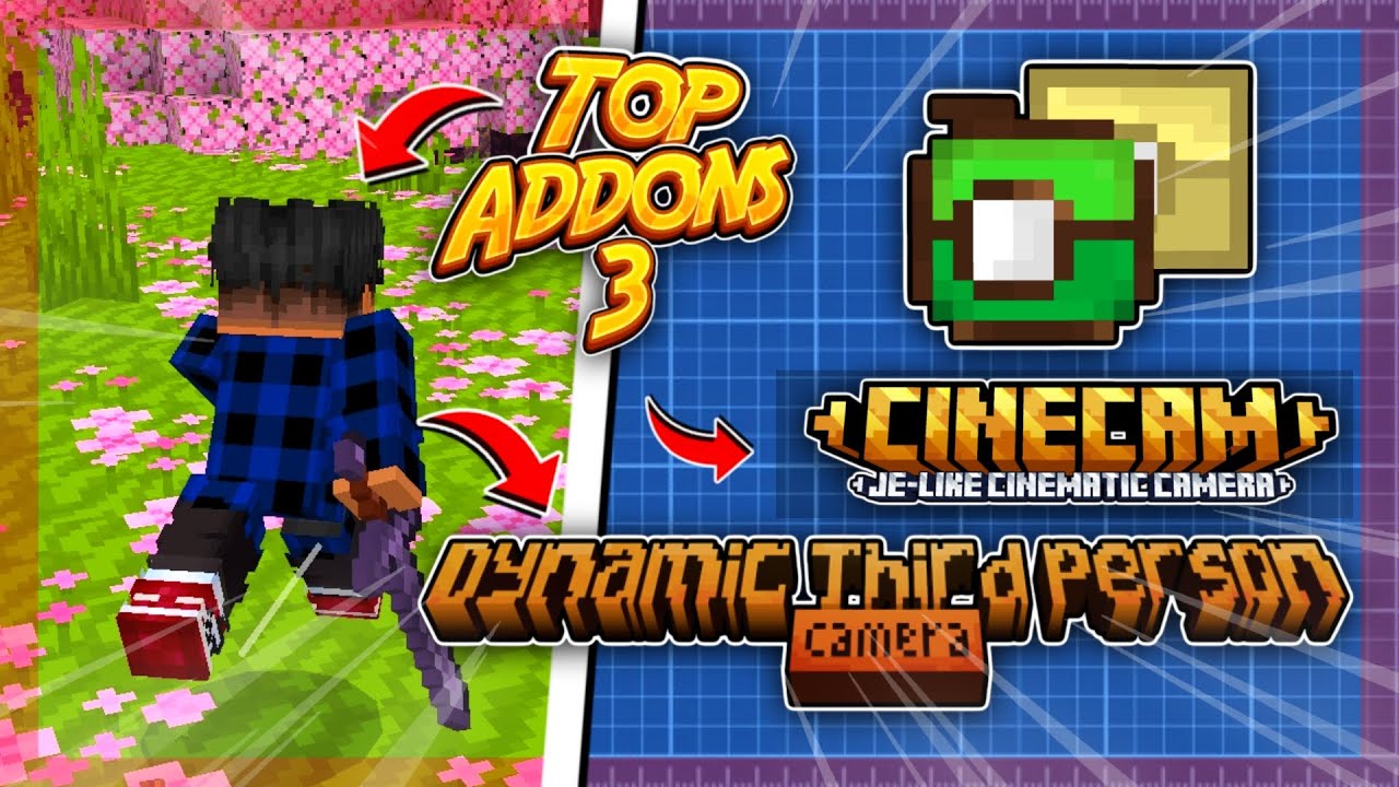 TOP 3 | ADDONS CINEMÁTICA ATUALIZADOS PARA O MINECRAFT BE / PE 1.19.31 ...