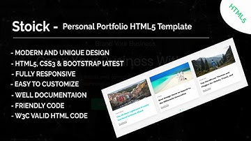 Stoick - Onepage MultiPurpose HTML5 Template | Themeforest Website Templates and Themes
