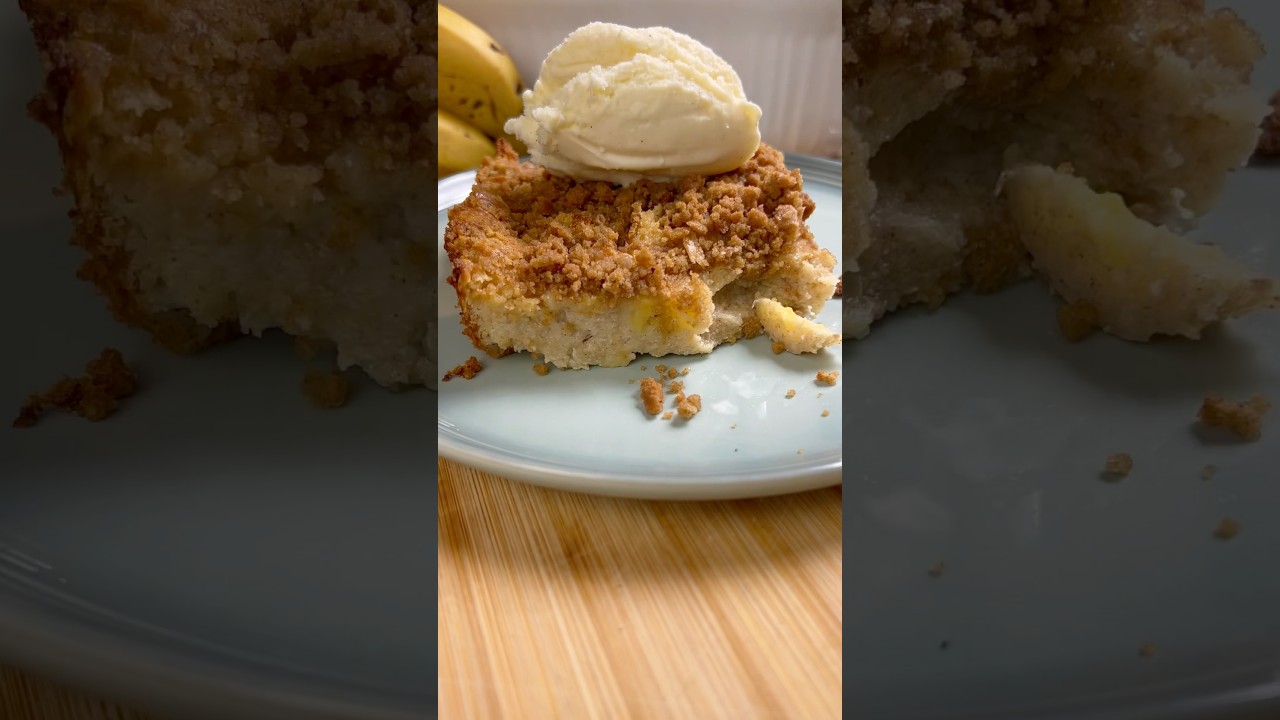 No mess, easy banana bread pudding, recipe👇 