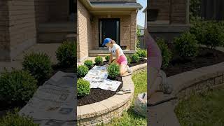 Overgrown Garden Bed Extreme Makeover! 🌸🧱 | Clever Newspaper Weed Hack & Flower Reveal