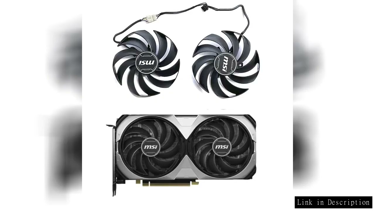 Original 4PIN 95MM PLD10010S12HH RTX4070 GPU fan for MSI games GeForce RTX 4060 Ti 4070 Ventus 2X gr