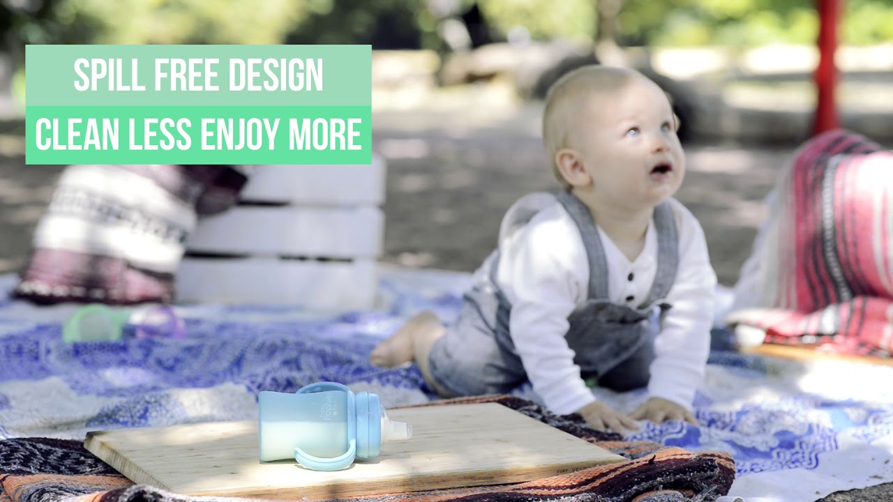 Everyday Baby Glass Sippy Cup for safe drinking without spilling