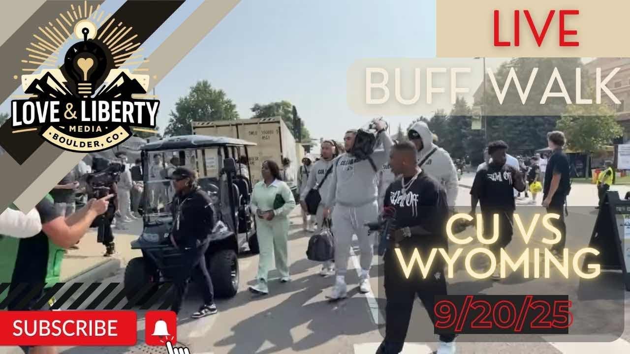 LIVE | BUFF WALK | CU VS WYOMING | Folsom Field | Boulder, CO - YouTube