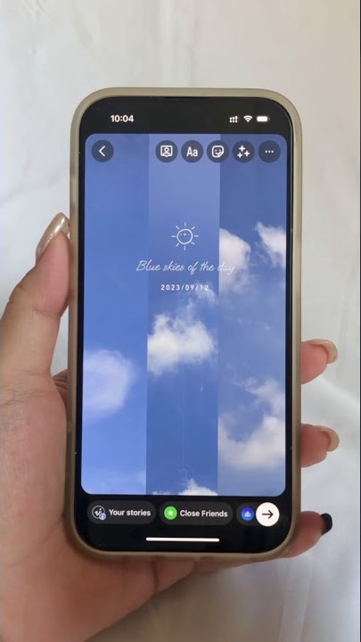Instagram story idea with blue sky ⛅️ #instagramstory #storyideas #instagramtutorial