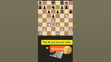 Puzzle #312 | Find the best move for white #Puzzle #Mate in 3 #Chessshorts #Chess  #letschess6281