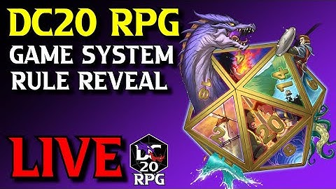 NEW TTRPG "DC20 RPG" Game System Reveal: Part 5