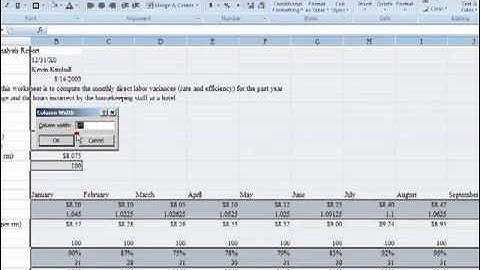 Direct Labor Variance Analysis
