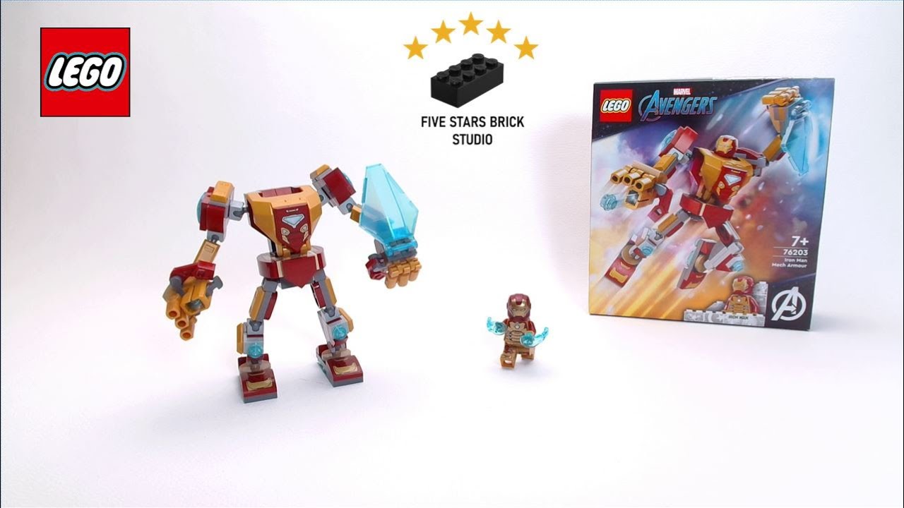 LEGO MARVEL 76203 - Iron Man Mech Armour - Speed Build (#03) - YouTube