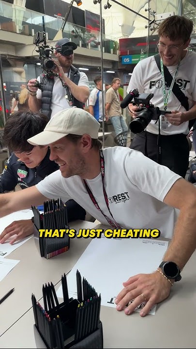 Sebastian Vettel 👑 Four-time world champion and art teacher ✏️ #F1 #RedBullRacing