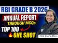 RBI Annual Report 2025-26 | Top 100 RBI Annual Report MCQs | Complete RBI Annual Report in one Shot