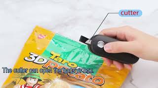 Amazoncom ODSD Mini Bag Sealer 2 IN 1 Heat Sealer  Cutter Battery Powered Portable Handheld Bag Rese