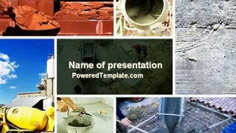 Cement PowerPoint Template by PoweredTemplate.com